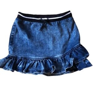 Guess Jean skirt for girls with ruffle hem size 12